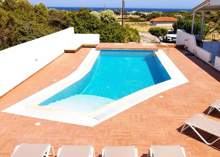 Stamos With Seaview And Private Pool - Partner Of Prasonisi