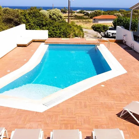 Villa Stamos With Seaview And Private Pool - Partner Of Prasonisi Plimmiri